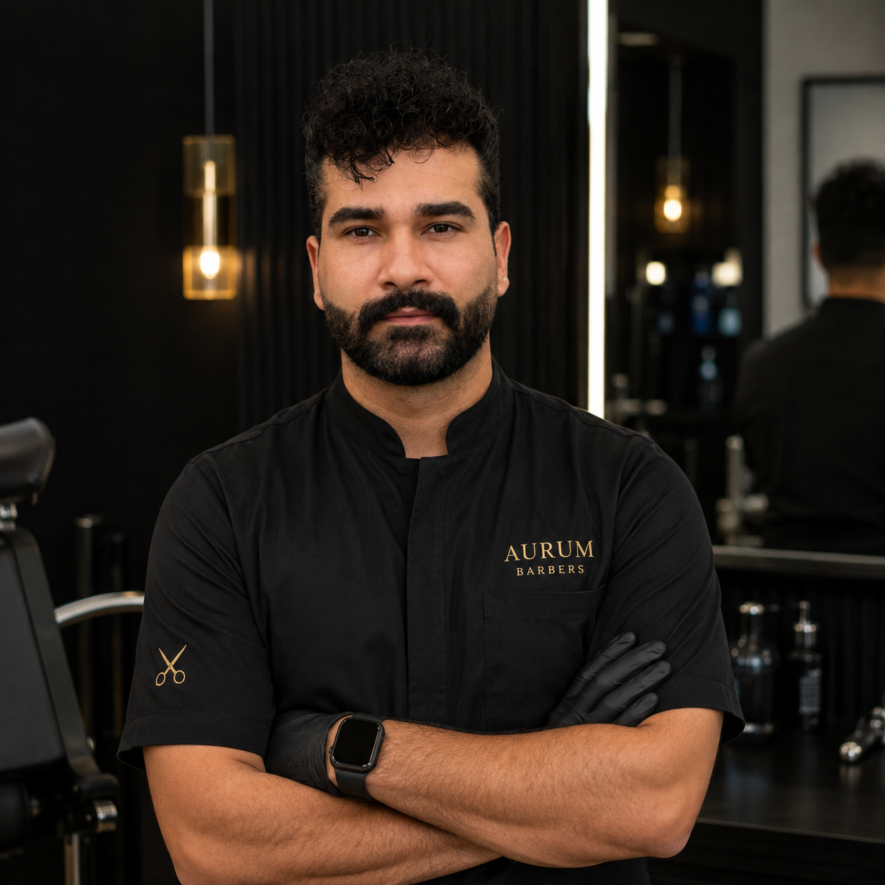 Max professional barber at Aurum Barbers Davenport Stockport
